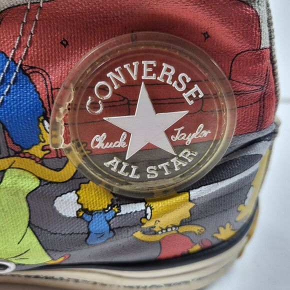 The Simpsons Chuck Taylor Converse All Star High Top Sneakers Mens 5 Womens 7 - Picture 10 of 13